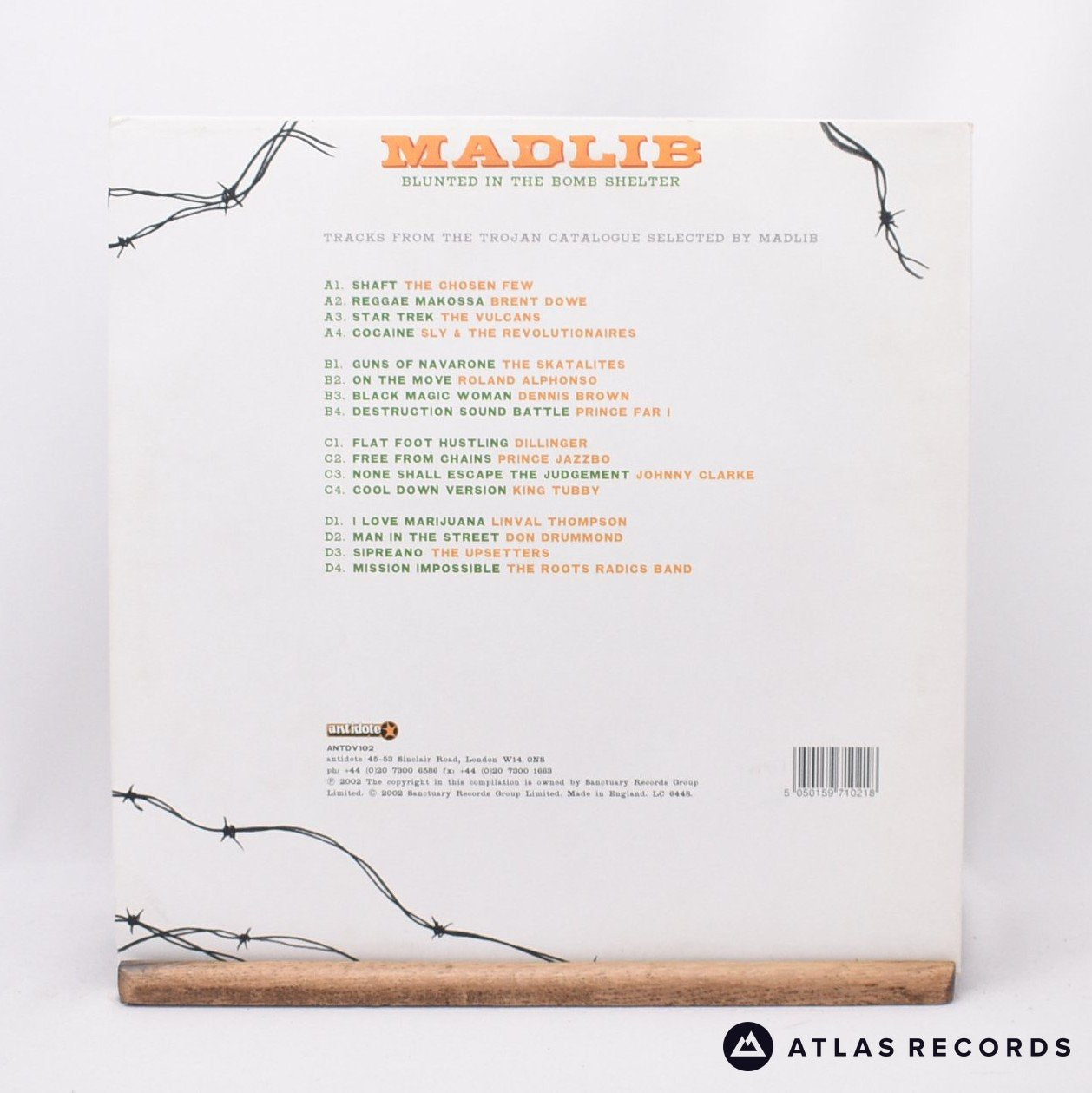 Madlib Blunted In The Bomb Shelter 2 x LP Vinyl Record EX/EX
