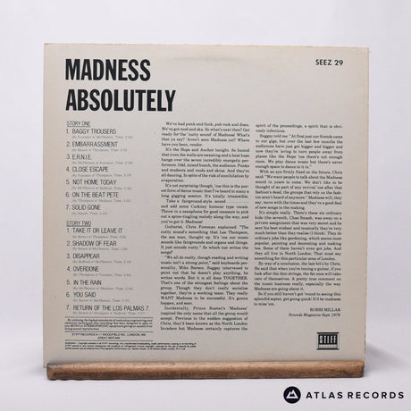 Madness - Absolutely - A5 B5 LP Vinyl Record - EX/VG+