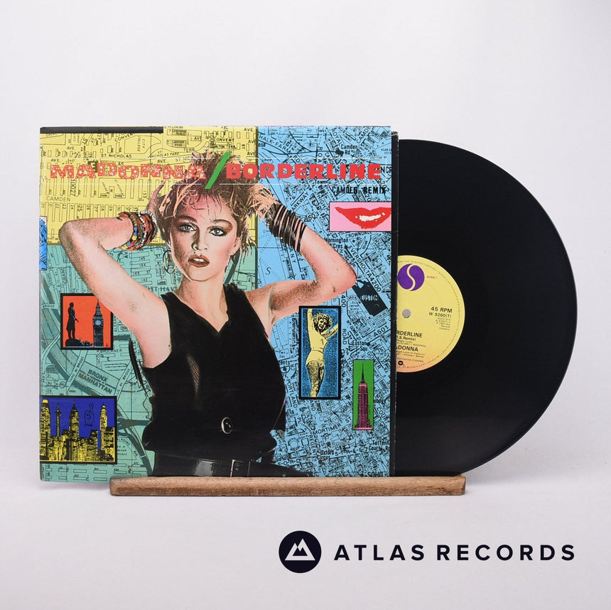 Madonna Borderline 12" Vinyl Record - Front Cover & Record