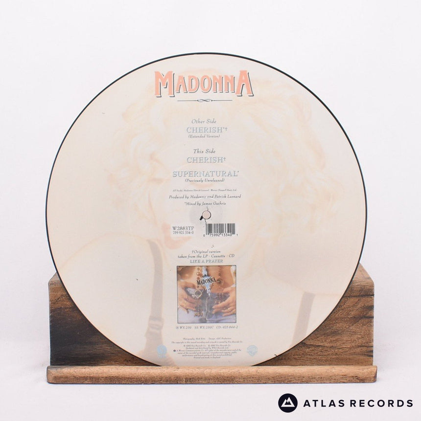 Madonna - Cherish - Picture Disc A-1 B-1 12" Vinyl Record - EX