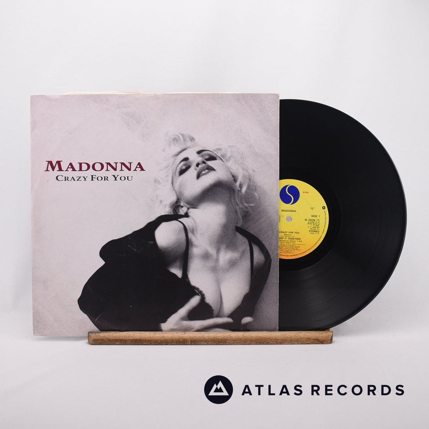 Madonna Crazy For You 12" Vinyl Record - Front Cover & Record