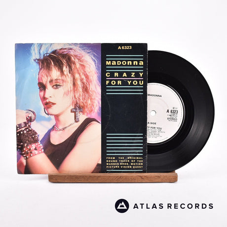 Madonna Crazy For You 7" Vinyl Record - Front Cover & Record