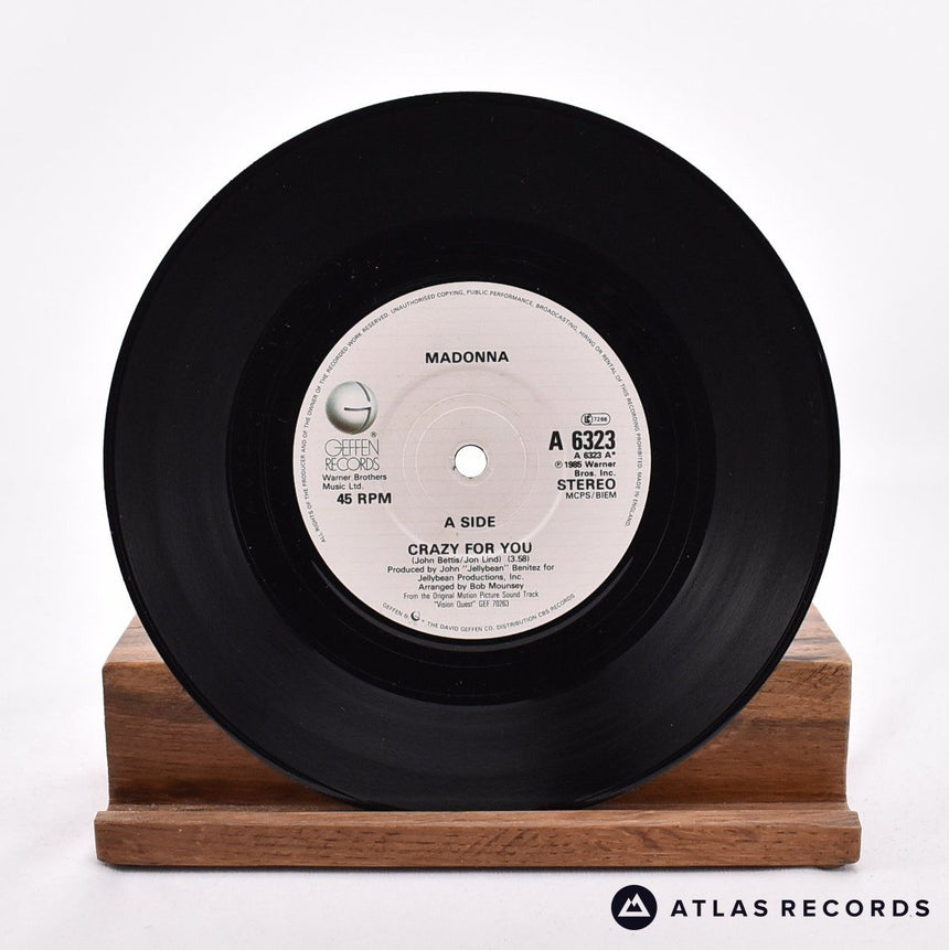 Madonna - Crazy For You - 7" Vinyl Record - EX/EX