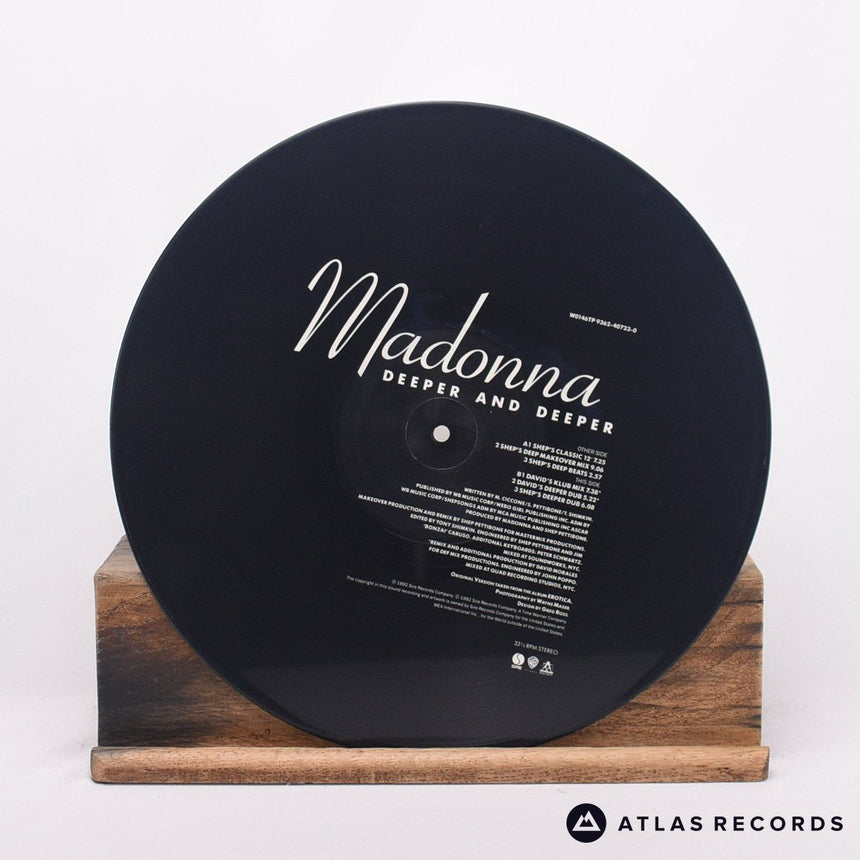 Madonna - Deeper And Deeper - Insert +A +B 12" Vinyl Record - VG+
