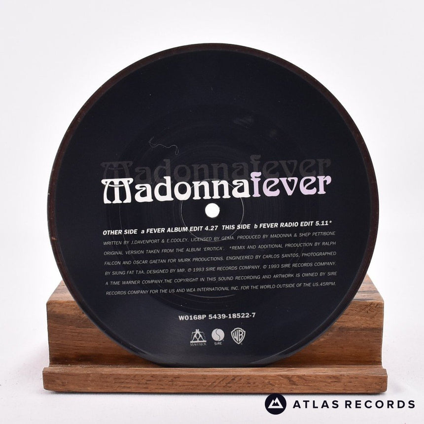 Madonna - Fever - Limited Edition Numbered Picture Disc 7" Vinyl Record - EX/EX