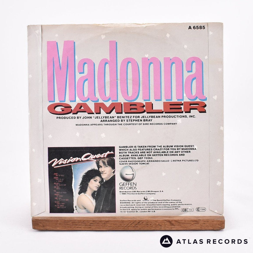 Madonna - Gambler - 7" Vinyl Record - VG+/EX