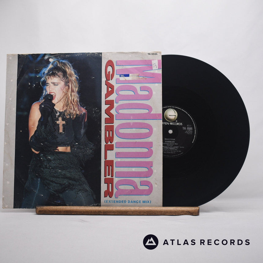 Madonna Gambler 12" Vinyl Record - Front Cover & Record