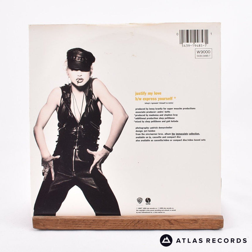 Madonna - Justify My Love - 7" Vinyl Record - VG+/EX