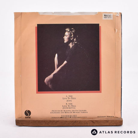 Madonna - Live To Tell - 7" Vinyl Record - VG+/VG+