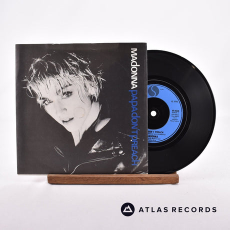 Madonna Papa Don't Preach 7" Vinyl Record - Front Cover & Record