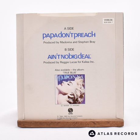 Madonna - Papa Don't Preach - 7" Vinyl Record - EX/EX
