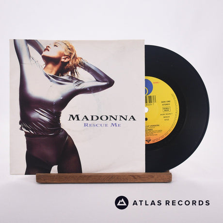 Madonna Rescue Me 7" Vinyl Record - Front Cover & Record