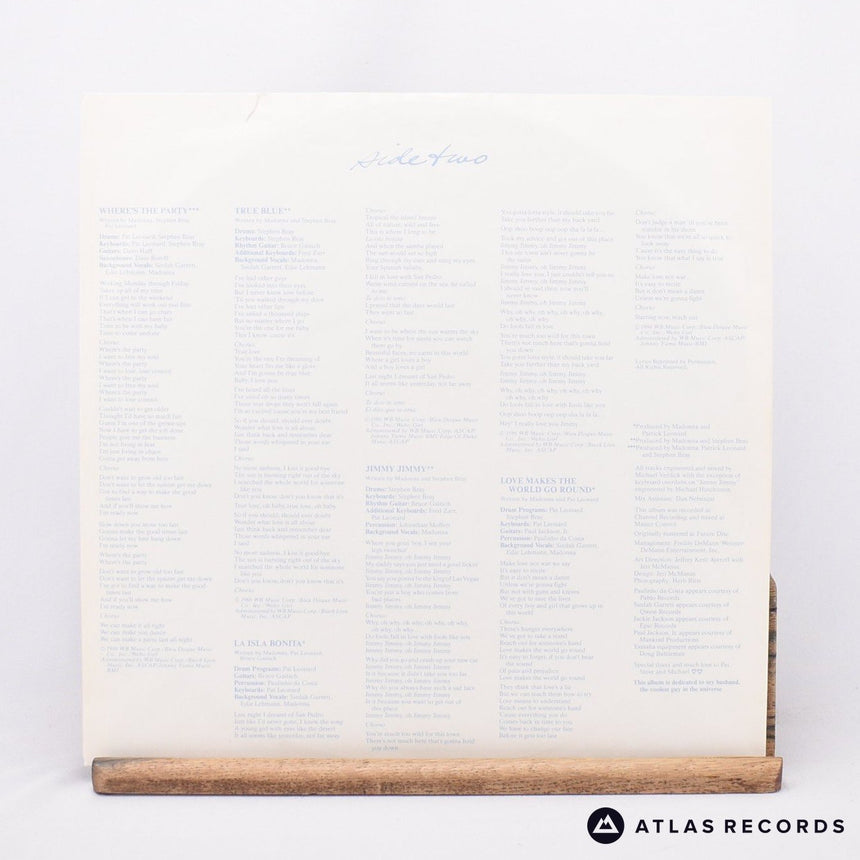 Madonna - True Blue - -A -B LP Vinyl Record - EX/EX