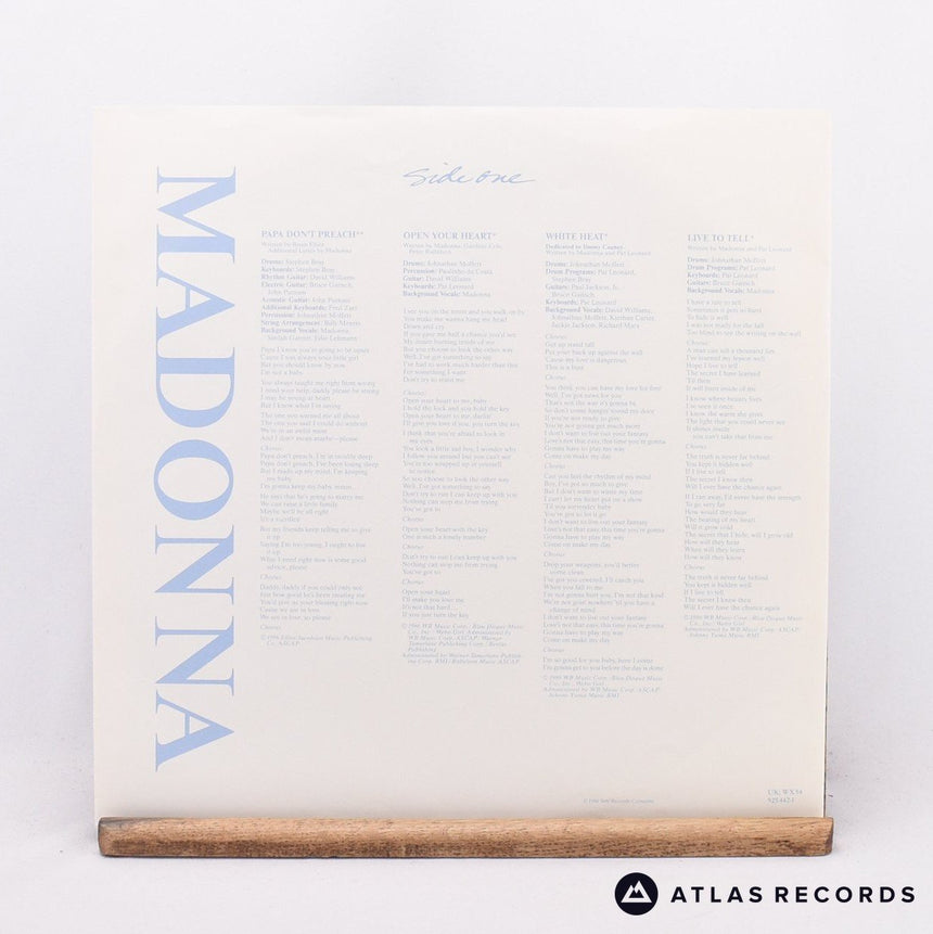 Madonna - True Blue - A3 B2 LP Vinyl Record - EX/VG+