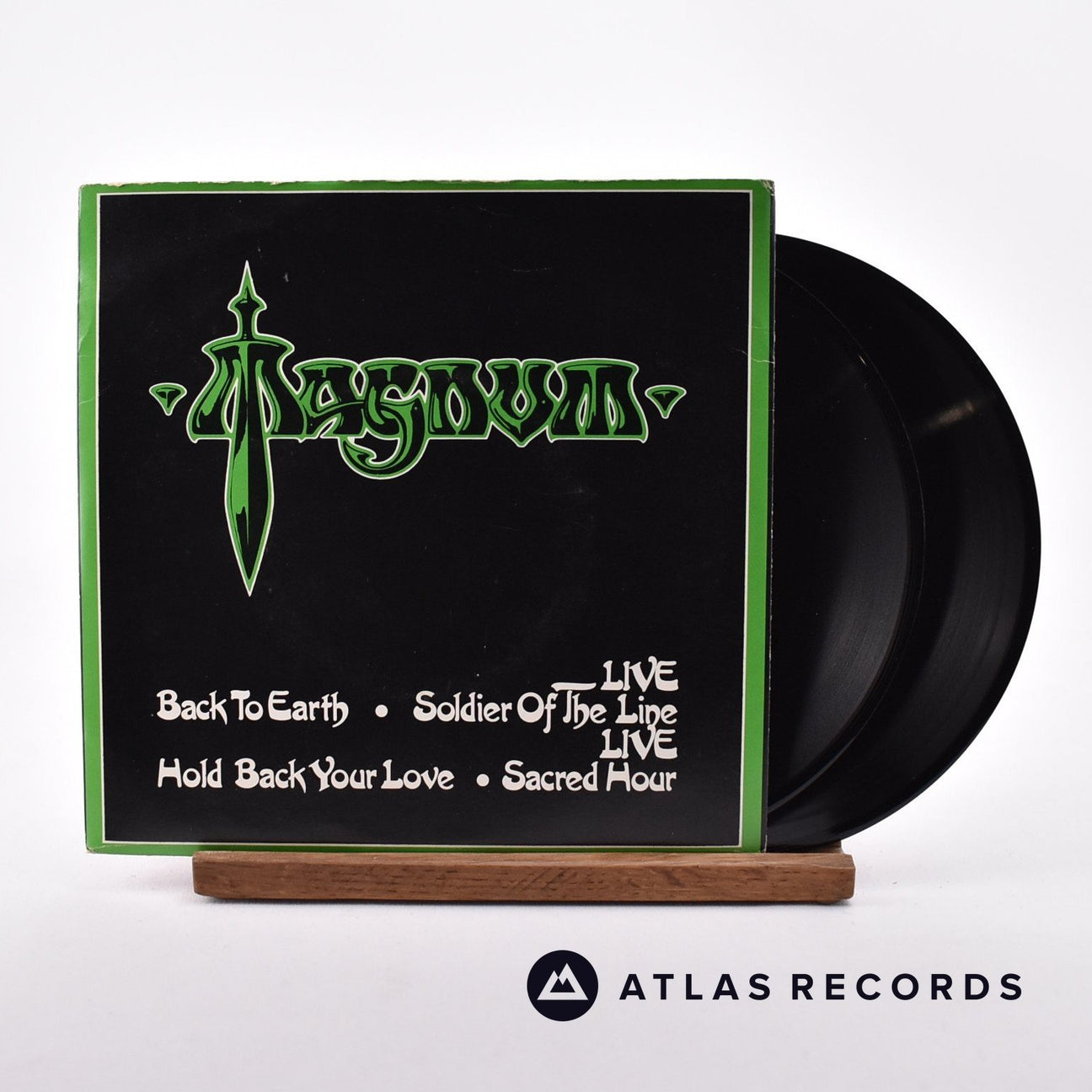 Magnum Back To Earth 2 x 7" Vinyl Record - Front Cover & Record
