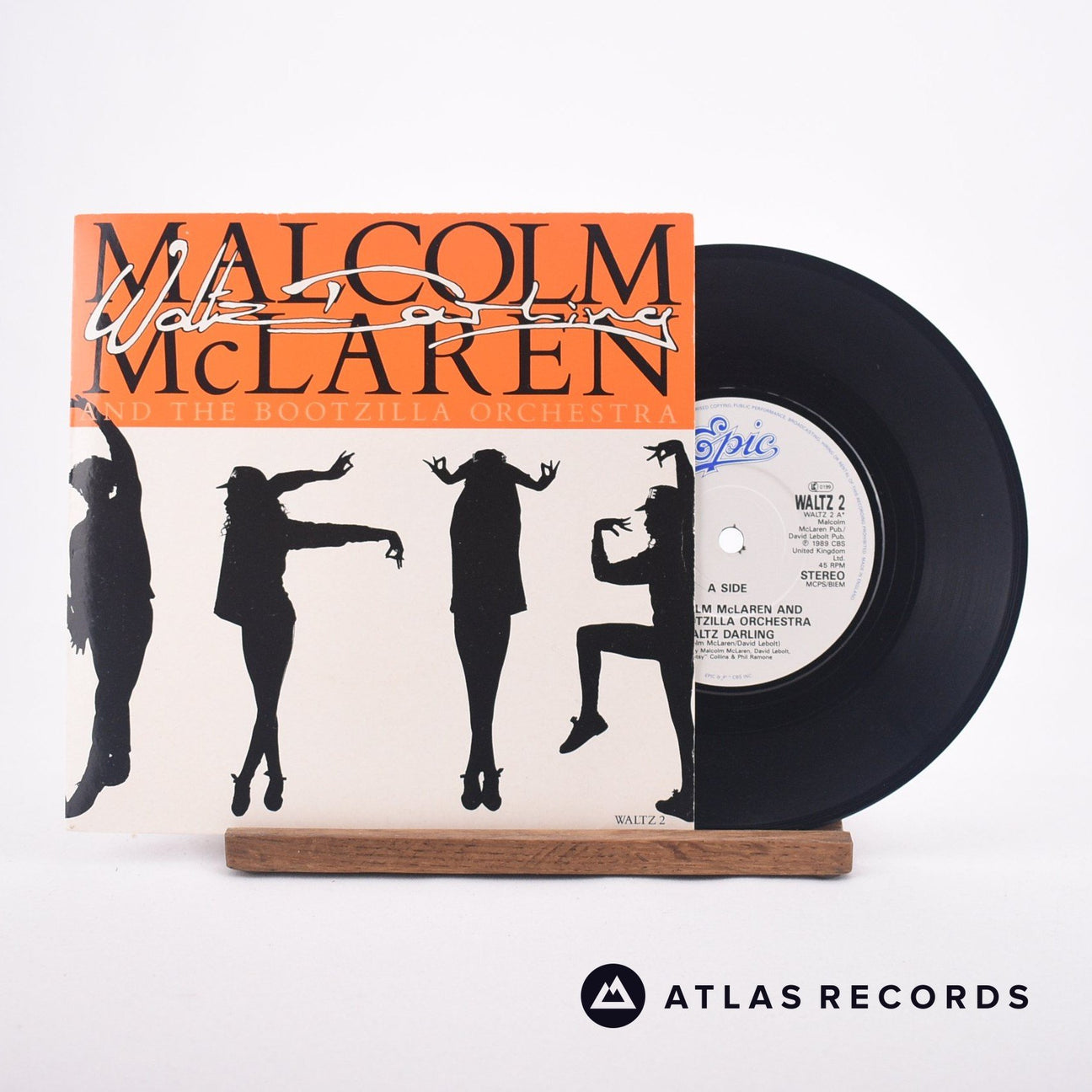 Malcolm McLaren And The Bootzilla Orchestra Waltz Darling 7" Vinyl Record - Front Cover & Record