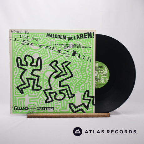 Malcolm McLaren Would Ya Like More Scratchin LP Vinyl Record - Front Cover & Record