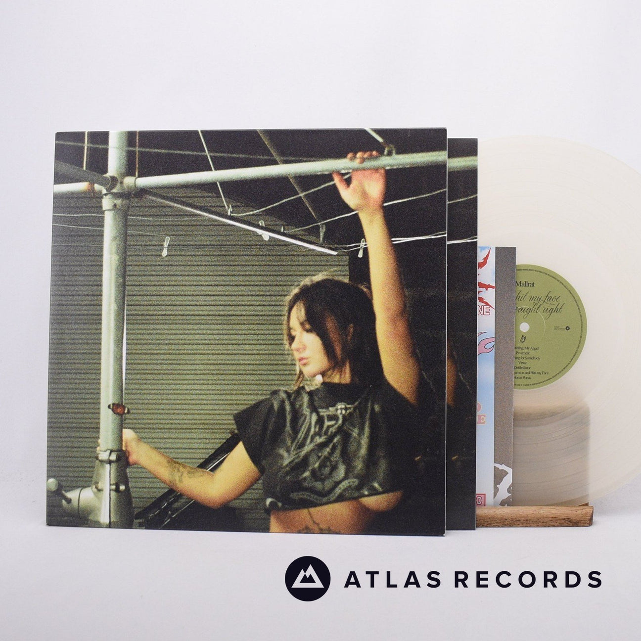Mallrat Light Hit My Face Like A Straight Right LP Vinyl Record - Front Cover & Record