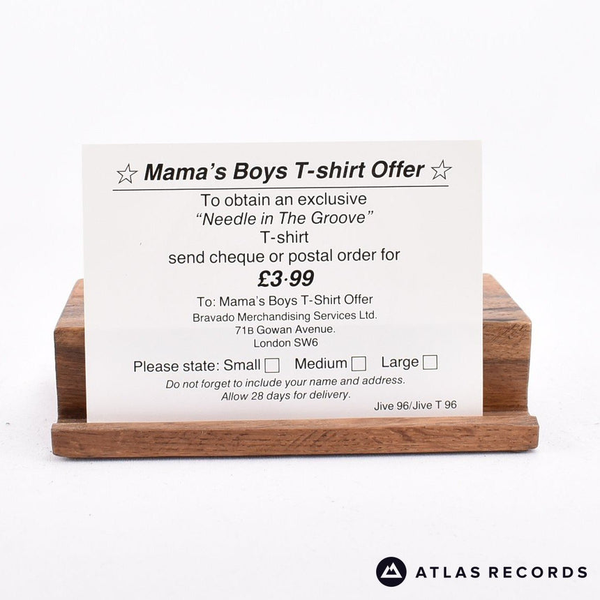 Mama's Boys - Needle In The Groove - Insert 7" Vinyl Record - VG/VG+