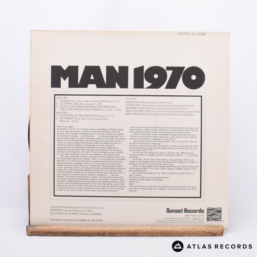 Man - Man 1970 - Reissue LP Vinyl Record - EX/EX