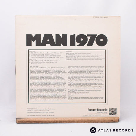 Man - Man 1970 - Reissue LP Vinyl Record - EX/VG+