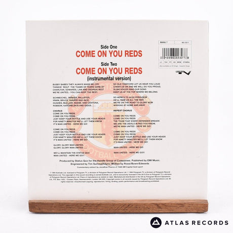 Manchester United Football Team - Come On You Reds - 7" Vinyl Record - EX/EX