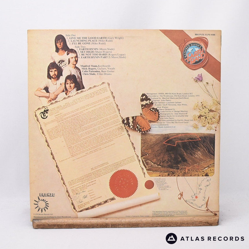 Manfred Mann's Earth Band - The Good Earth - Porky LP Vinyl Record - EX/EX