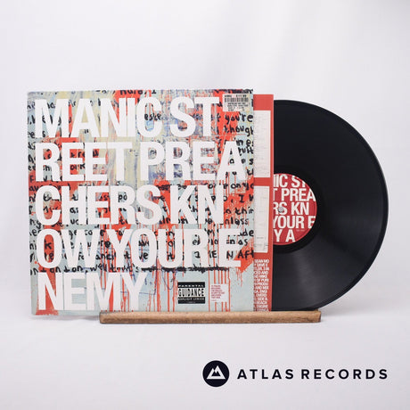 Manic Street Preachers Know Your Enemy LP Vinyl Record - Front Cover & Record
