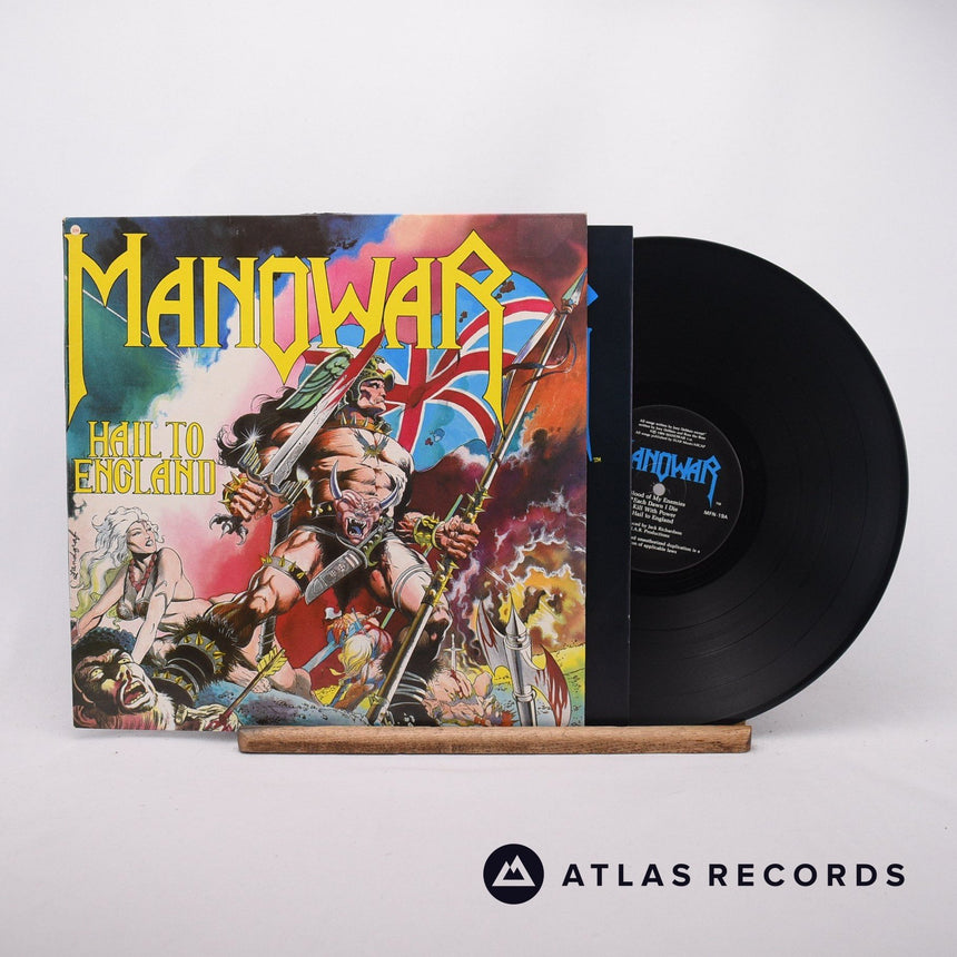 Manowar Hail To England LP Vinyl Record - Front Cover & Record