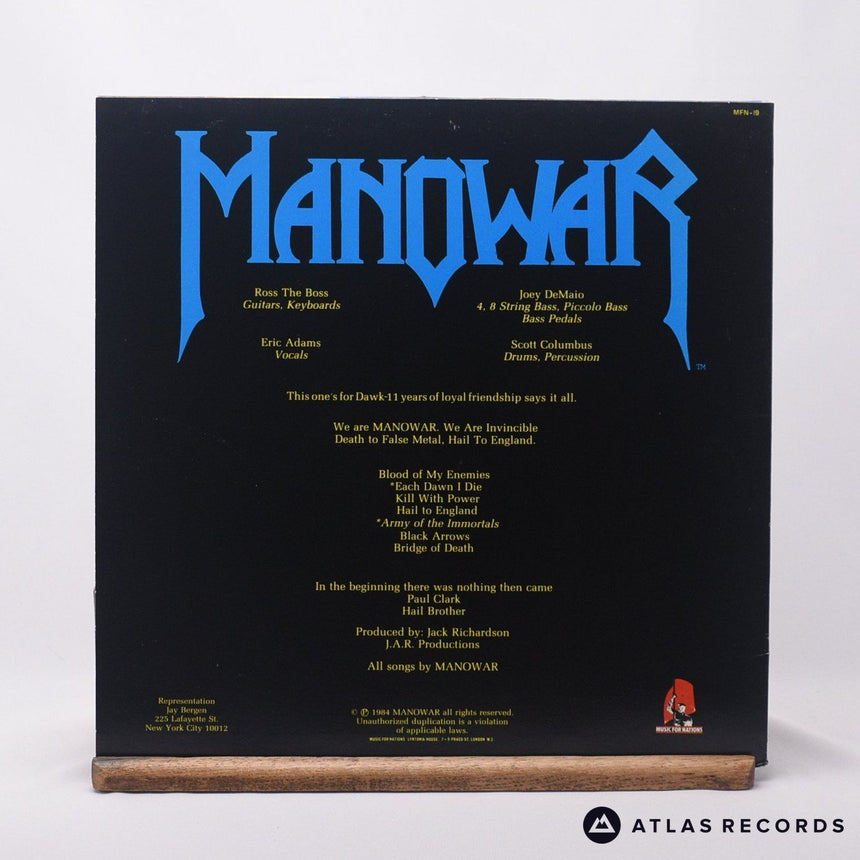 Manowar - Hail To England - A1 B1 LP Vinyl Record - VG+/EX