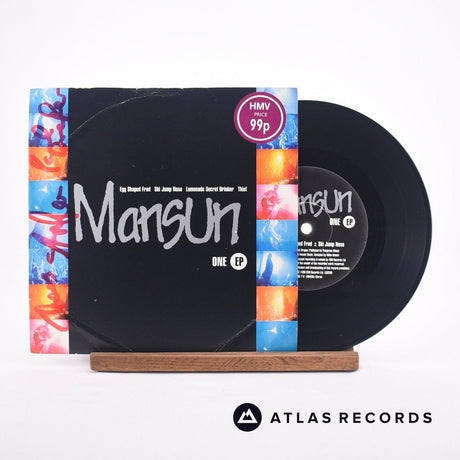 Mansun One EP 7" Vinyl Record - Front Cover & Record