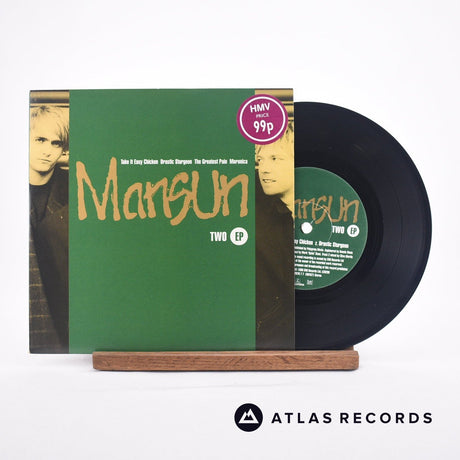 Mansun Two EP 7" Vinyl Record - Front Cover & Record