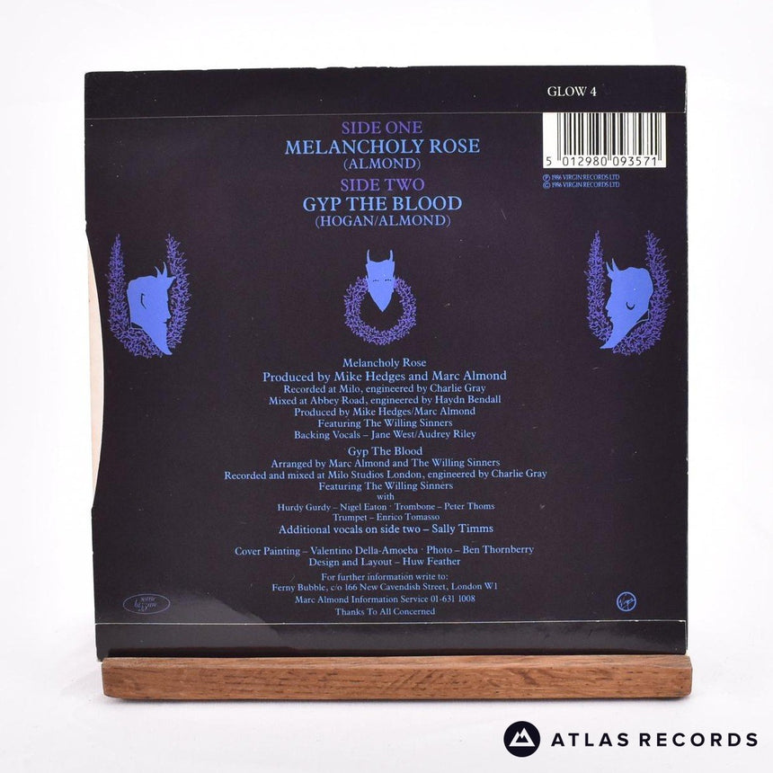 Marc Almond - Melancholy Rose - 7" Vinyl Record - EX/EX