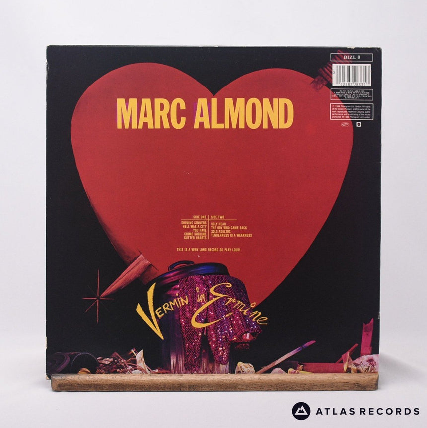 Marc Almond - Vermin In Ermine - LP Vinyl Record - VG+/VG+