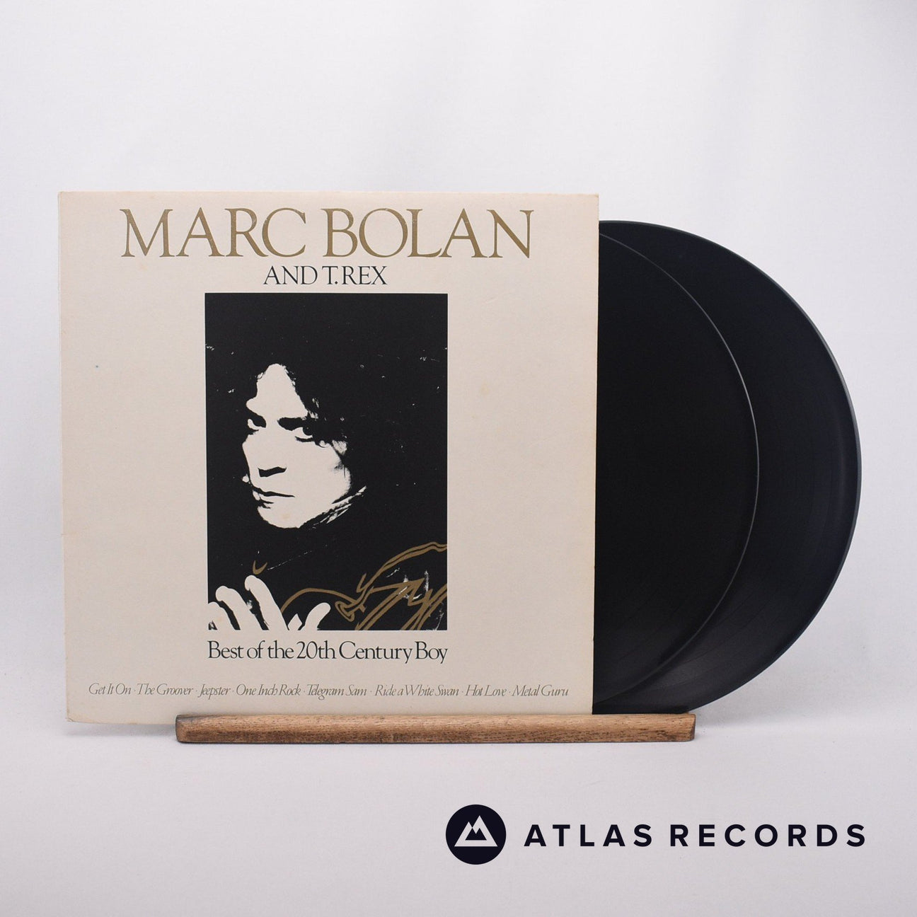 Marc Bolan Best Of The 20th Century Boy 2 x LP Vinyl Record - Front Cover & Record