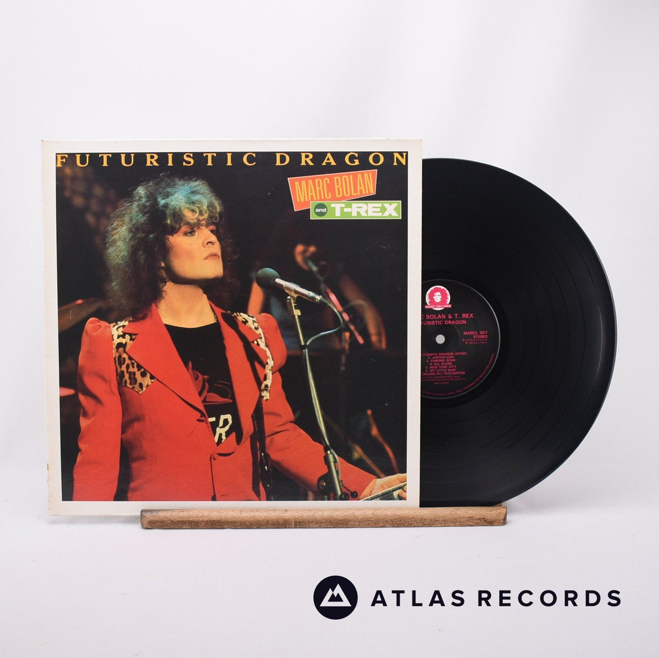 Marc Bolan Futuristic Dragon LP Vinyl Record - Front Cover & Record
