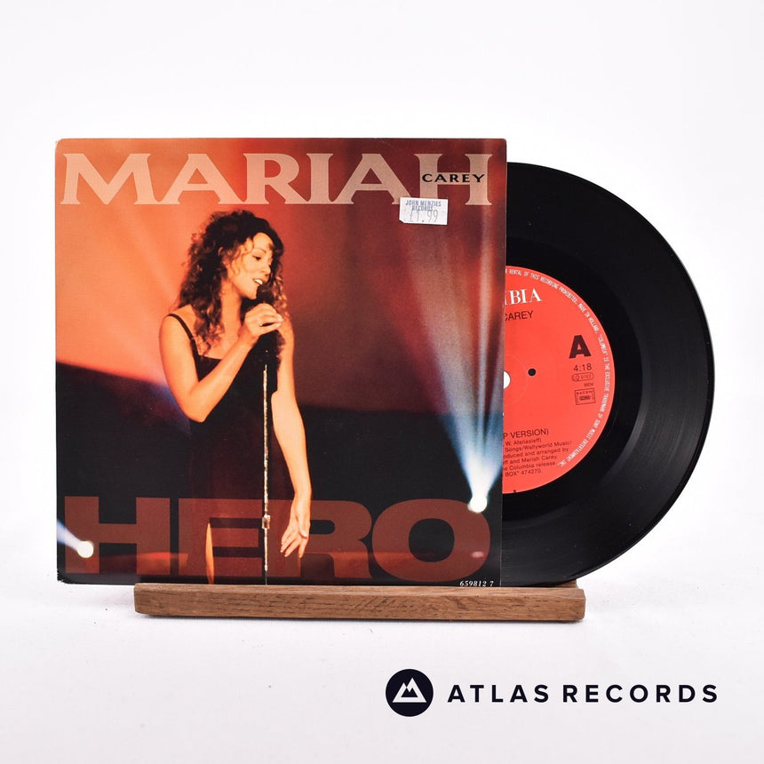 Mariah Carey Hero 7" Vinyl Record - Front Cover & Record