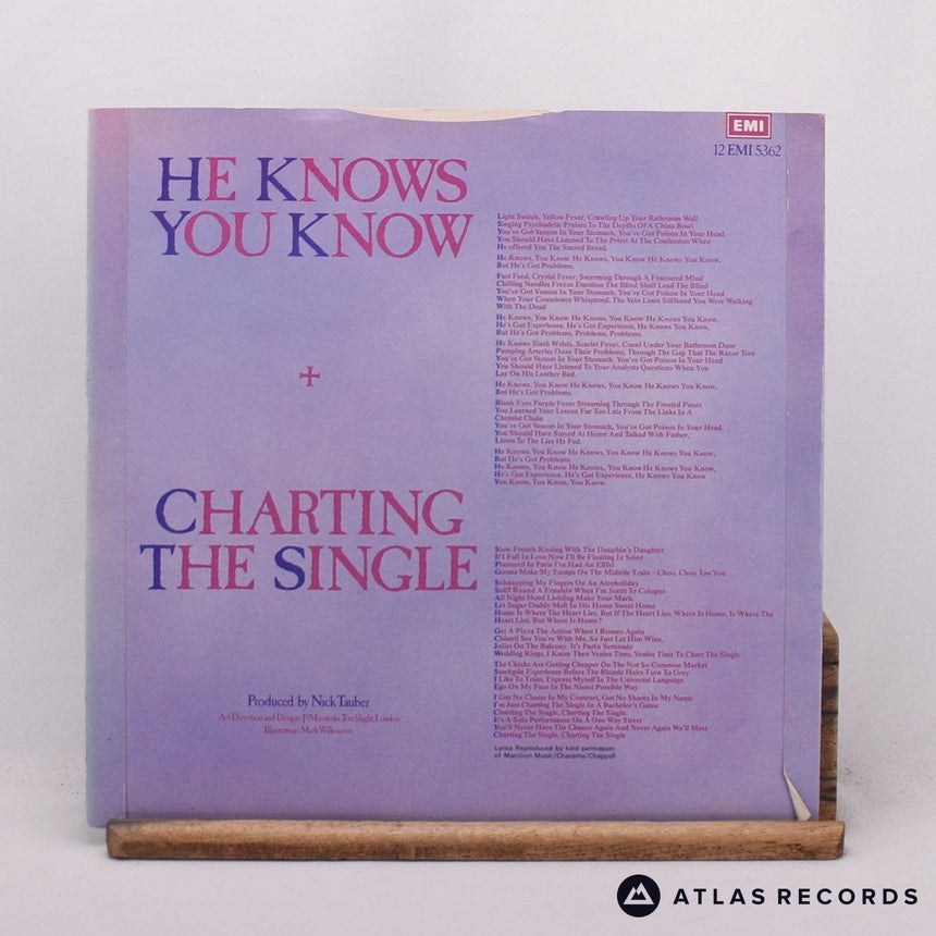 Marillion - He Knows You Know c/w Charting The Single - 12" Vinyl Record - EX/EX