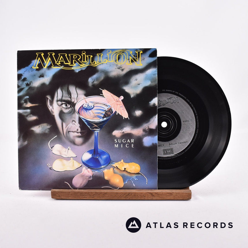 Marillion Sugar Mice 7" Vinyl Record - Front Cover & Record