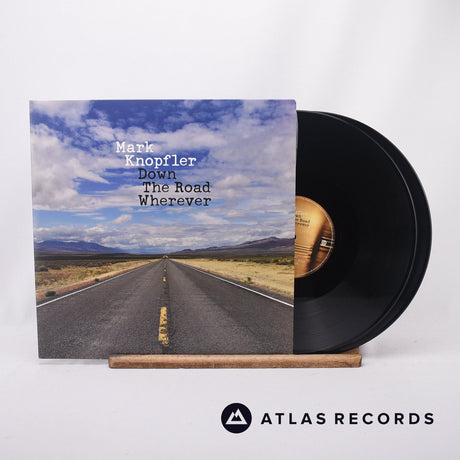 Mark Knopfler Down The Road Wherever 2 x LP Vinyl Record - Front Cover & Record