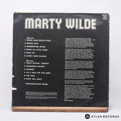 Marty Wilde - Rock 'n' Roll - LP Vinyl Record - VG+/VG