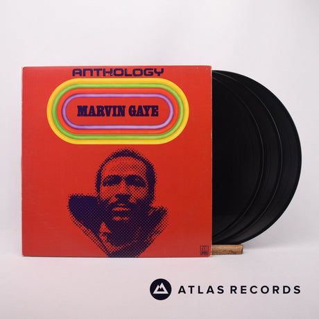 Marvin Gaye Anthology 3 x LP Vinyl Record - Front Cover & Record