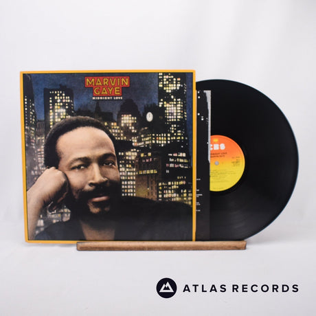Marvin Gaye Midnight Love LP Vinyl Record - Front Cover & Record
