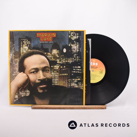 Marvin Gaye Midnight Love LP Vinyl Record - Front Cover & Record