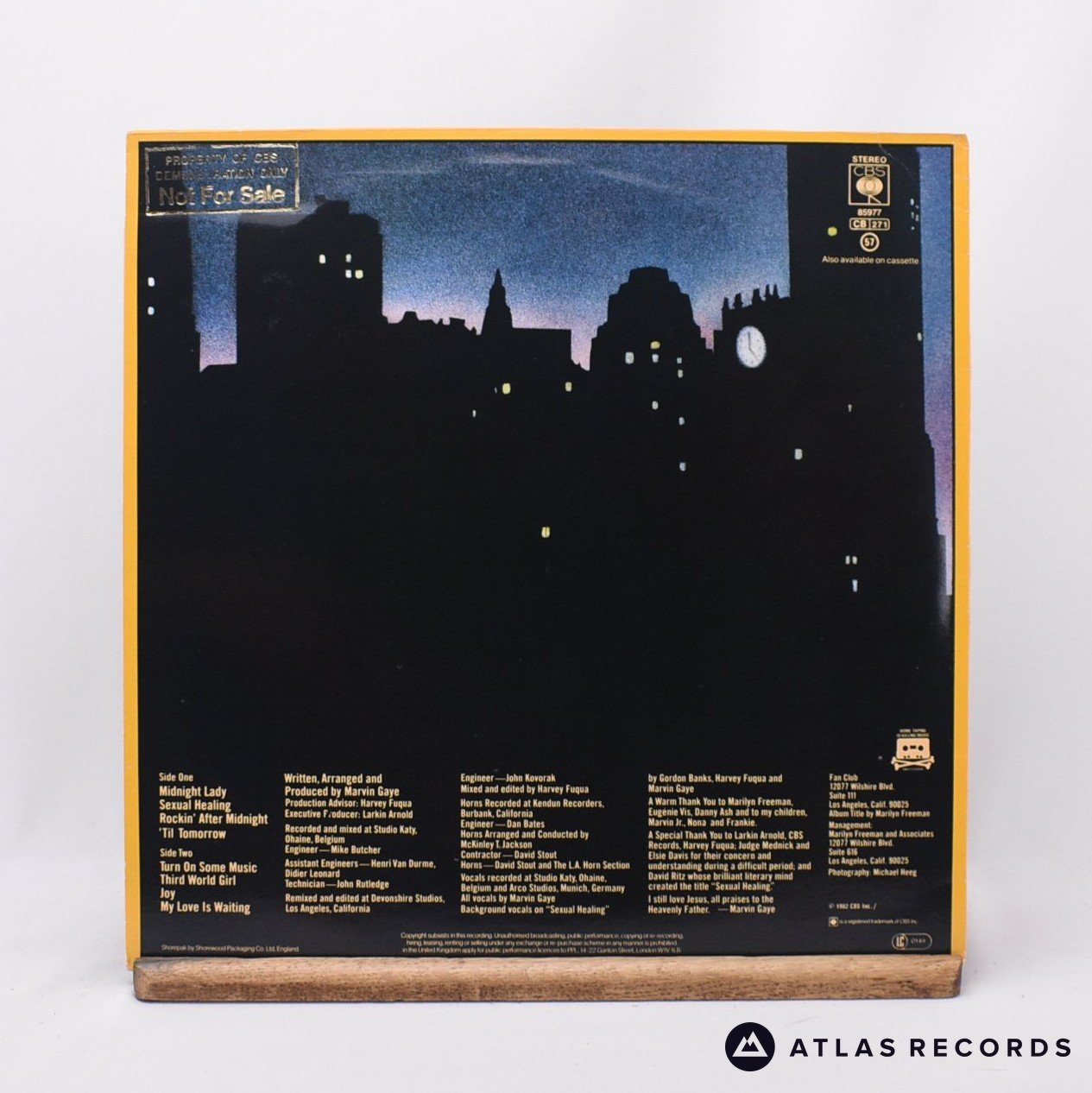 Marvin Gaye Midnight Love LP Vinyl Record EX/EX – Atlas Records