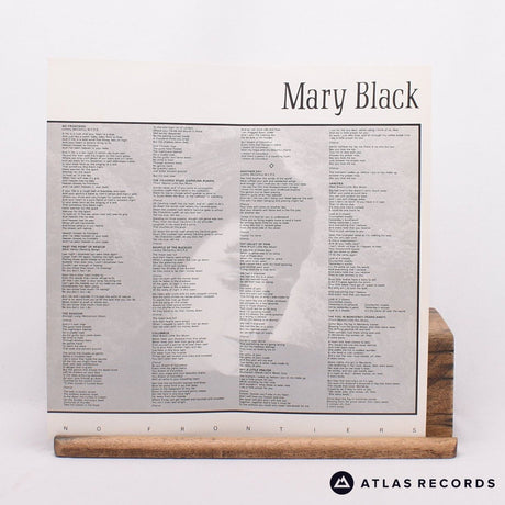 Mary Black - No Frontiers - Lyric Sheet Ireland A2 B1 LP Vinyl Record - EX/EX