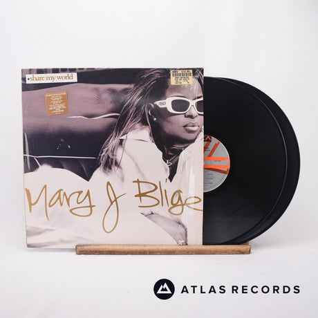 Mary J. Blige Share My World 2 x LP Vinyl Record - Front Cover & Record