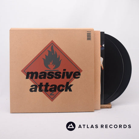 Massive Attack Blue Lines : 2012 Mix/Master 2 x 12" + CD + DVD Box Set Vinyl Record - Front Cover & Record