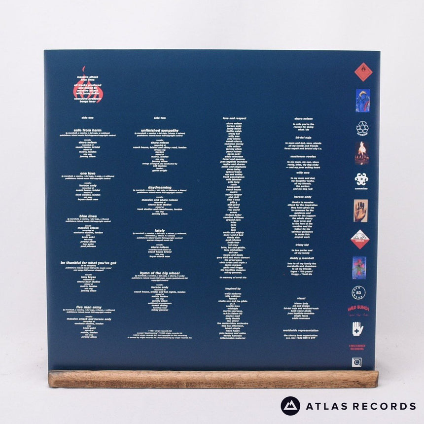 Massive Attack - Blue Lines - 180G Reissue A2 B1 LP Vinyl Record - NM/EX