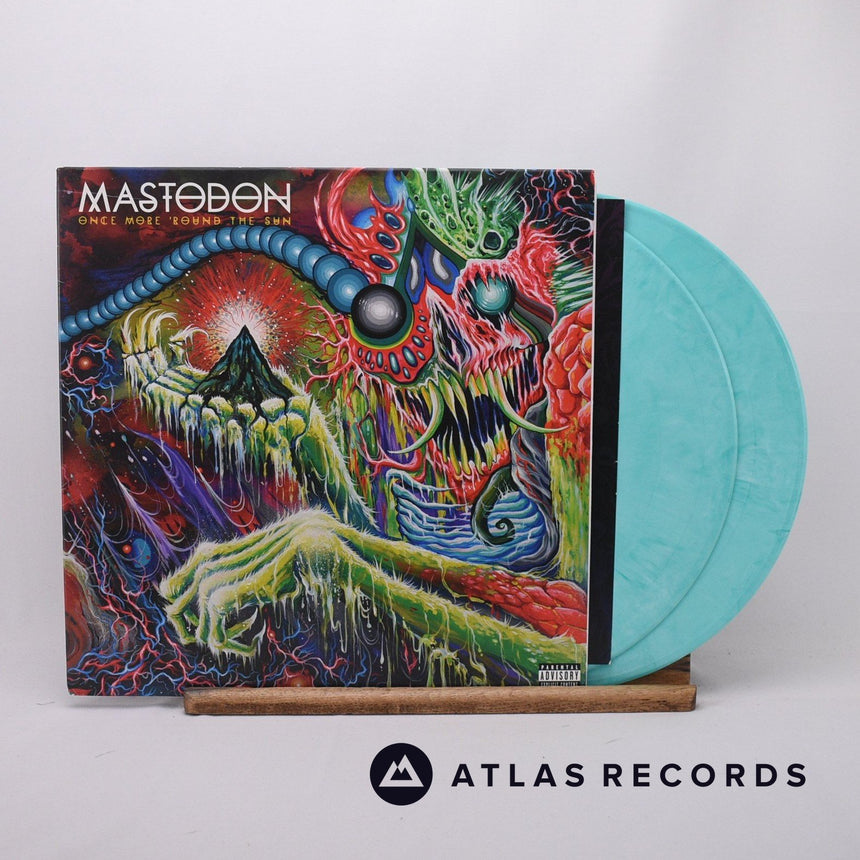 Mastodon Once More 'Round The Sun 2 x LP Vinyl Record - Front Cover & Record